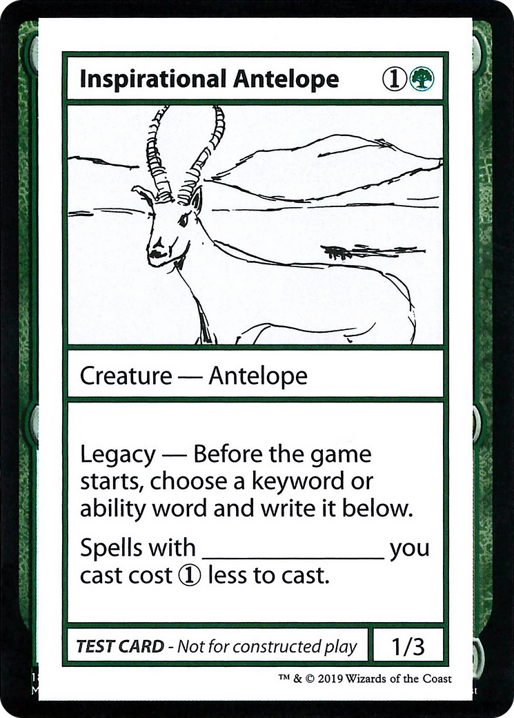 Inspirational Antelope (No PW Symbol) [CMB1 - N/A]