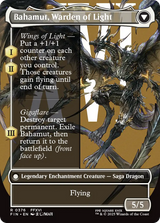 Dion, Bahamut's Dominant (Borderless) (FIN-376) - FINAL FANTASY: (enchantment) Foil
