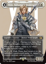 Dion, Bahamut's Dominant (Borderless) (FIN-376) - FINAL FANTASY: (enchantment) Foil