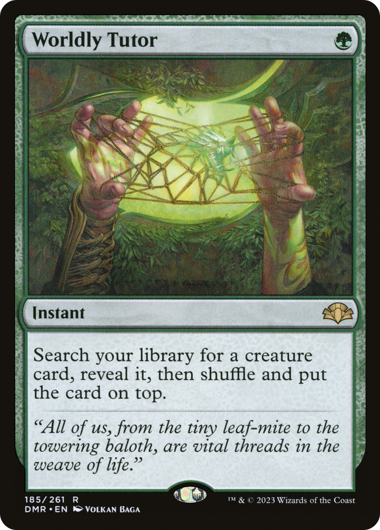 Worldly Tutor [DMR - 185]