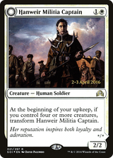 Hanweir Militia Captain (PRE-021) - Shadows over Innistrad Promos: (Double Faced Transform) Foil