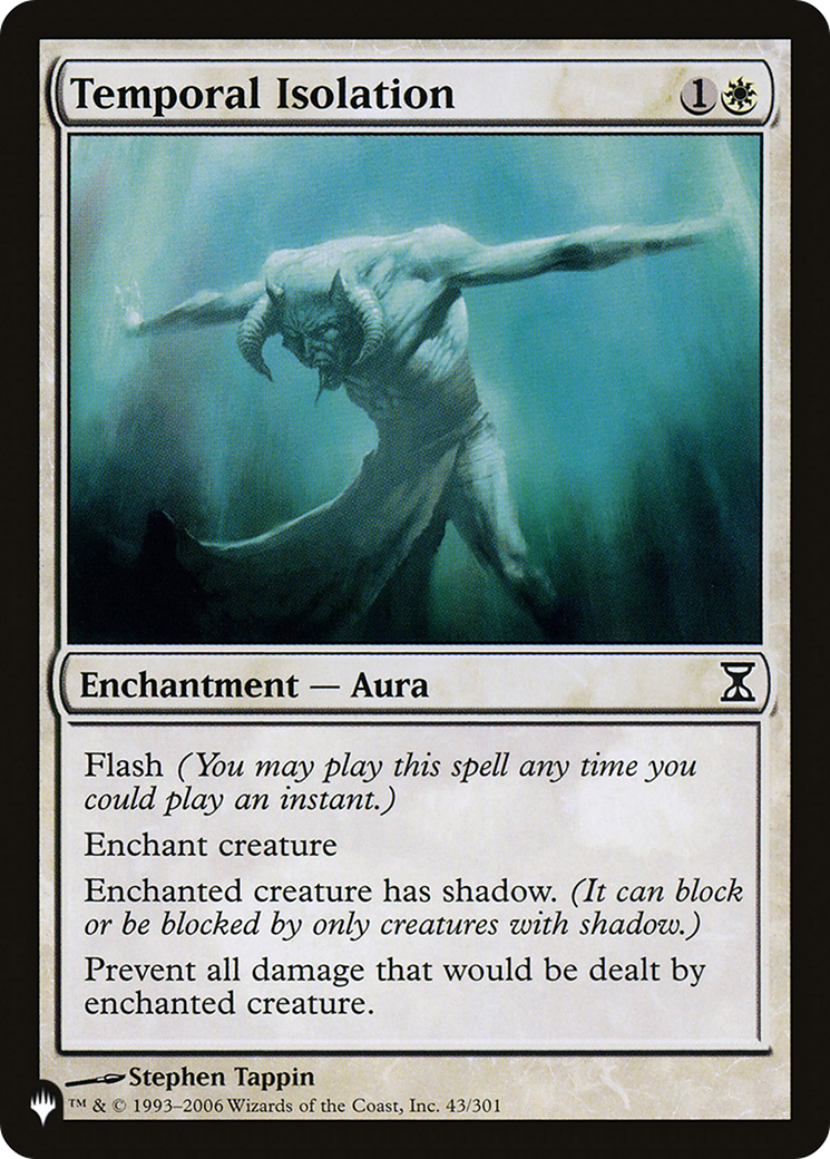 Temporal Isolation (LIST-TSP-43) - The List
