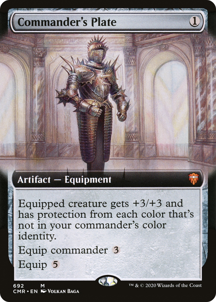 Commander's Plate (Extended Art) [CMR - 692]