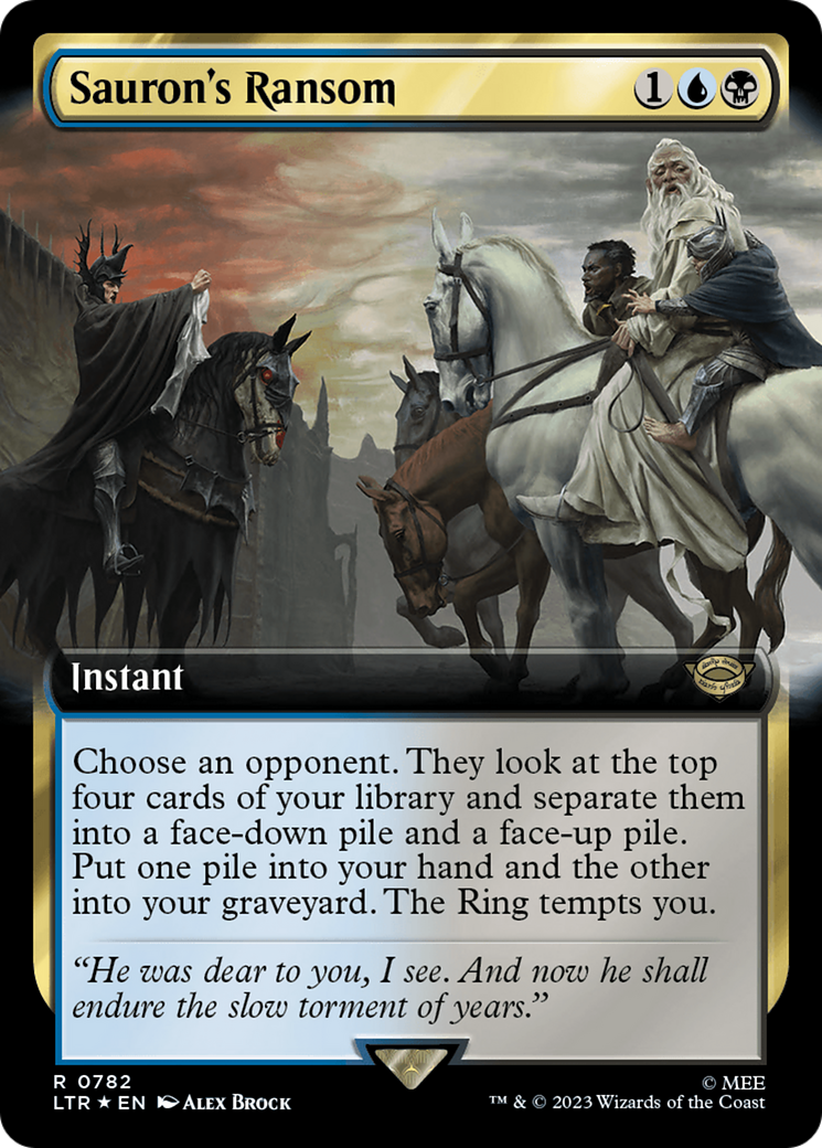 Sauron's Ransom (Extended Art) (Surge Foil) [LTR - 782]