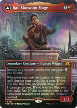 Ral, Monsoon Mage (Borderless) (Textured Foil) (MH3-471) - Modern Horizons 3 Foil