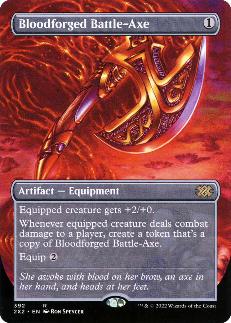 Bloodforged Battle-Axe (Borderless) [2X2 - 392]