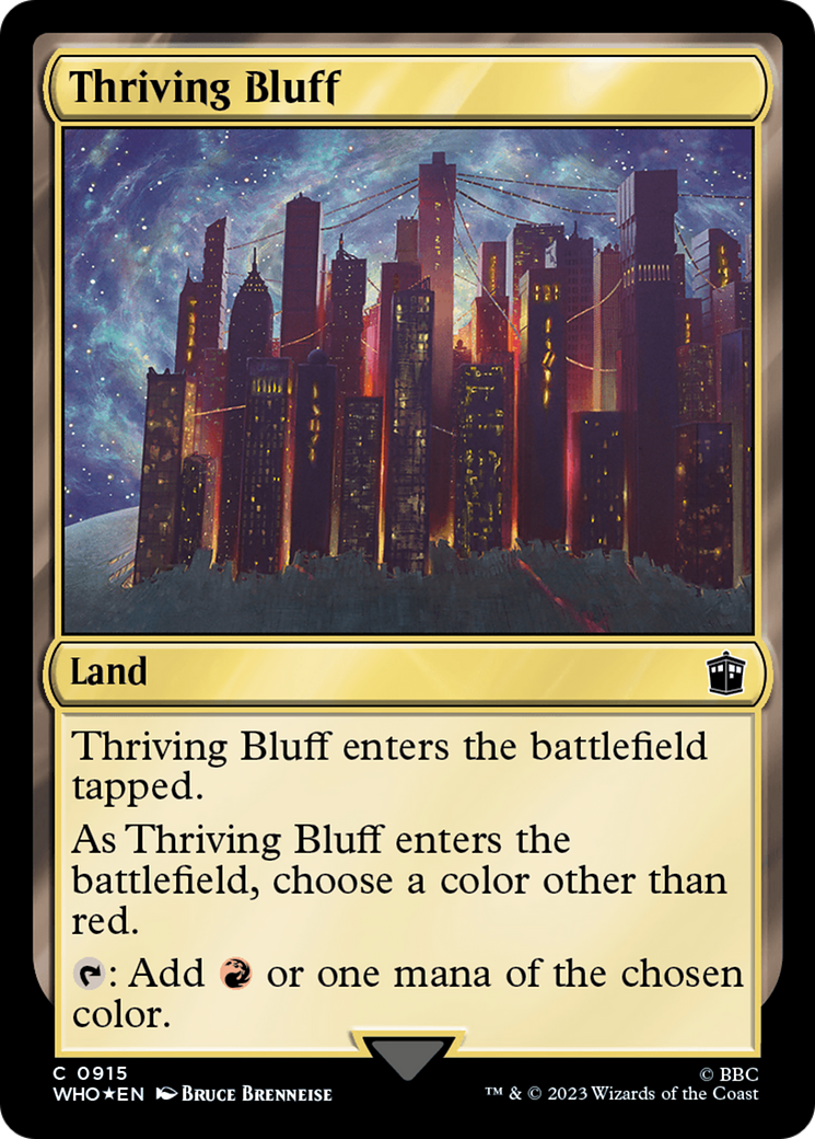 Thriving Bluff (Surge Foil) (WHO-915) - Doctor Who Foil
