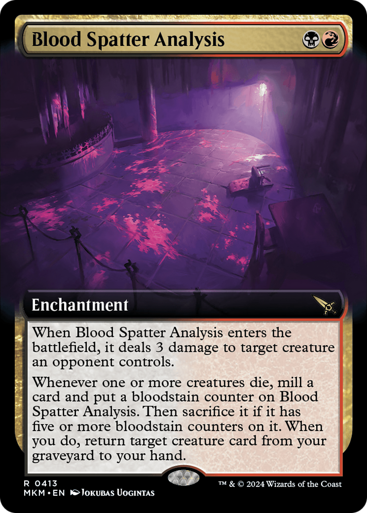 Blood Spatter Analysis (Extended Art) [MKM - 413]