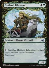Outland Liberator (Showcase) (MID-303) - Innistrad: Midnight Hunt: (Showcase, Double Faced Transform) Foil
