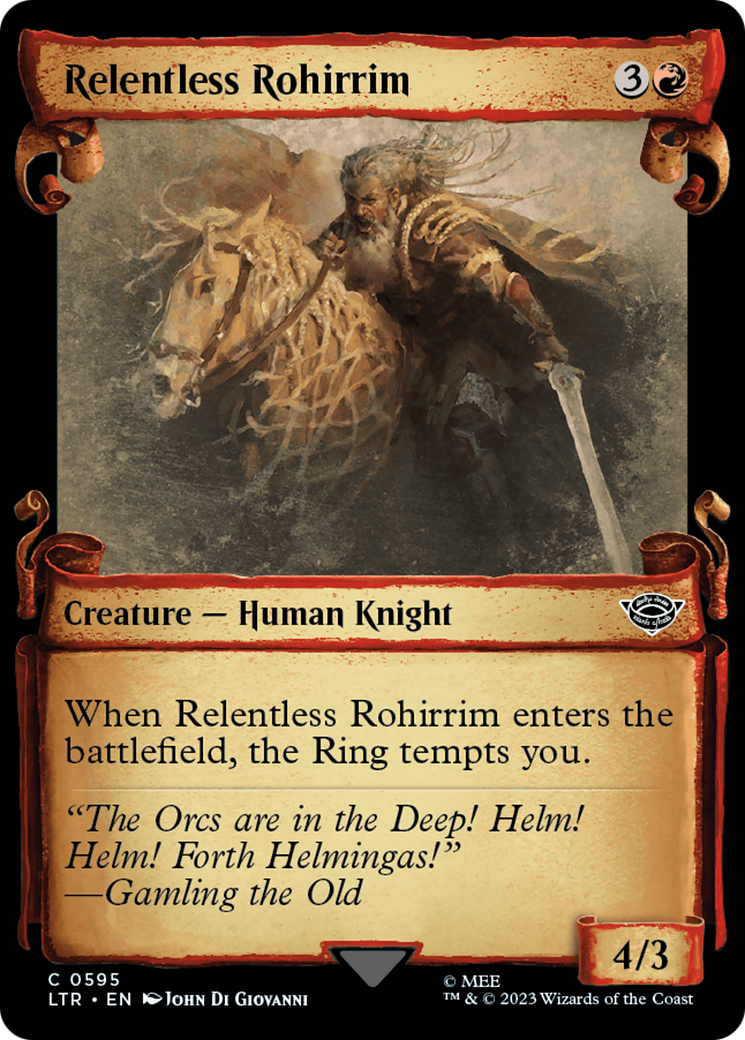 Relentless Rohirrim (Showcase Scrolls) [LTR - 595]