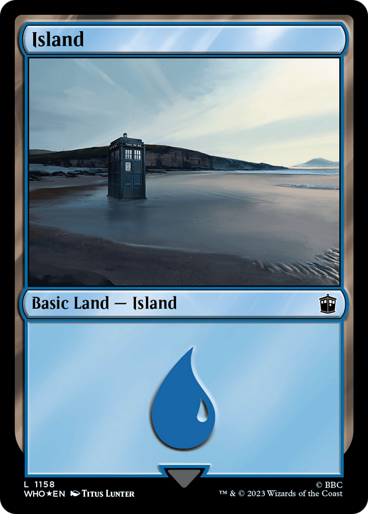 Island (1158) (Surge Foil) [WHO - 1158]