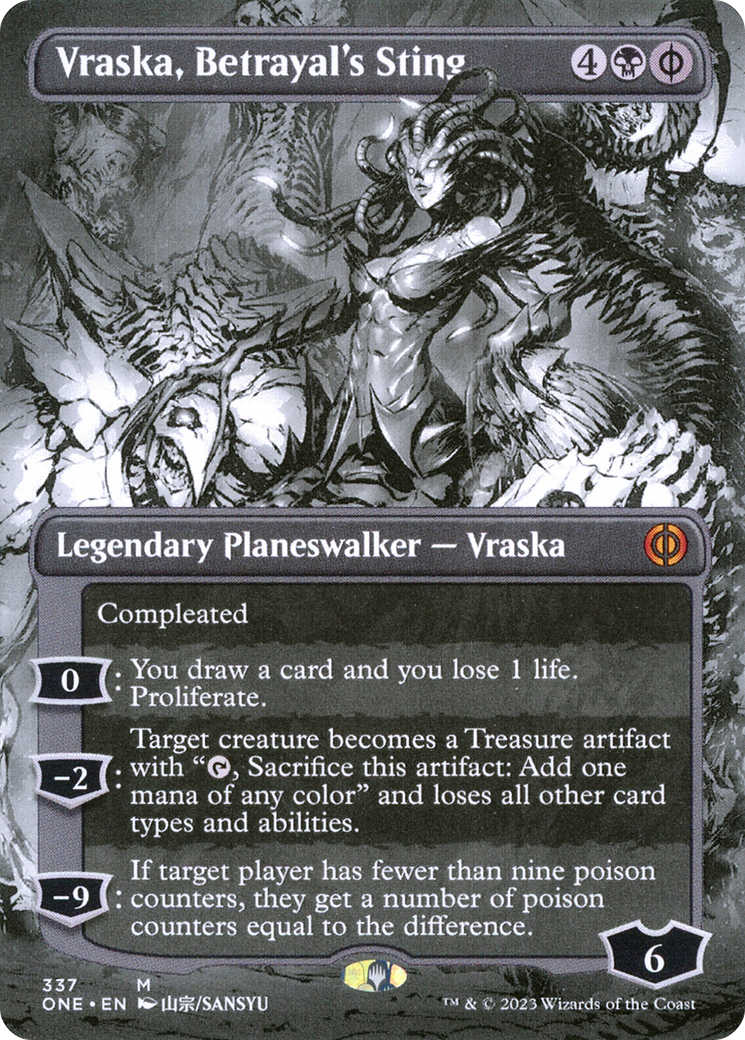 Vraska, Betrayal's Sting (Borderless) [ONE - 337]