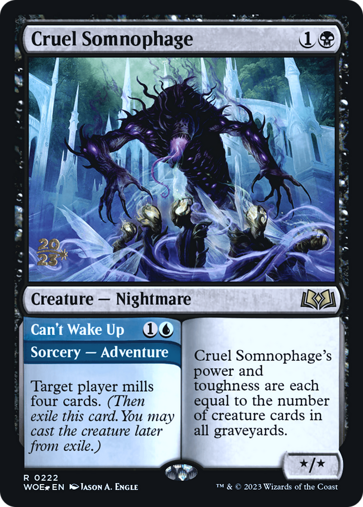 Cruel Somnophage (PRE-222) - Wilds of Eldraine Promos Foil