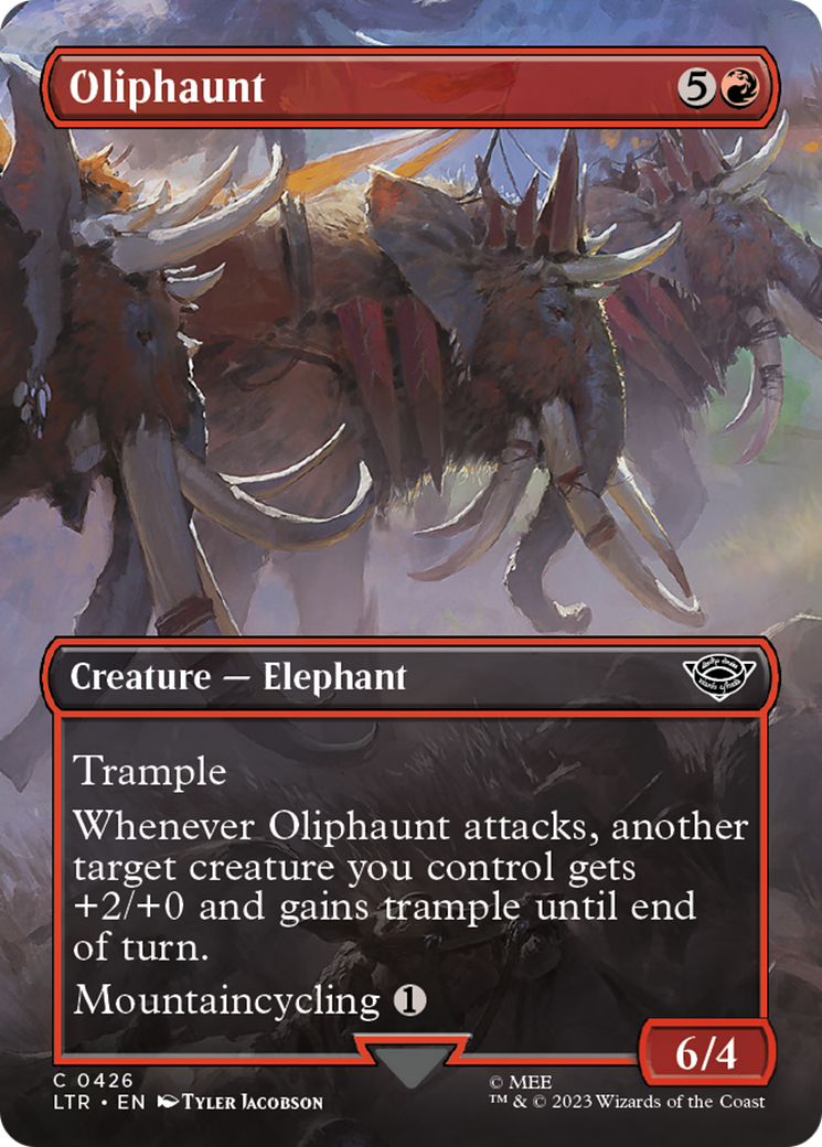 Oliphaunt (Borderless) (LTR-426) - The Lord of the Rings: Tales of Middle-earth (Borderless) Foil