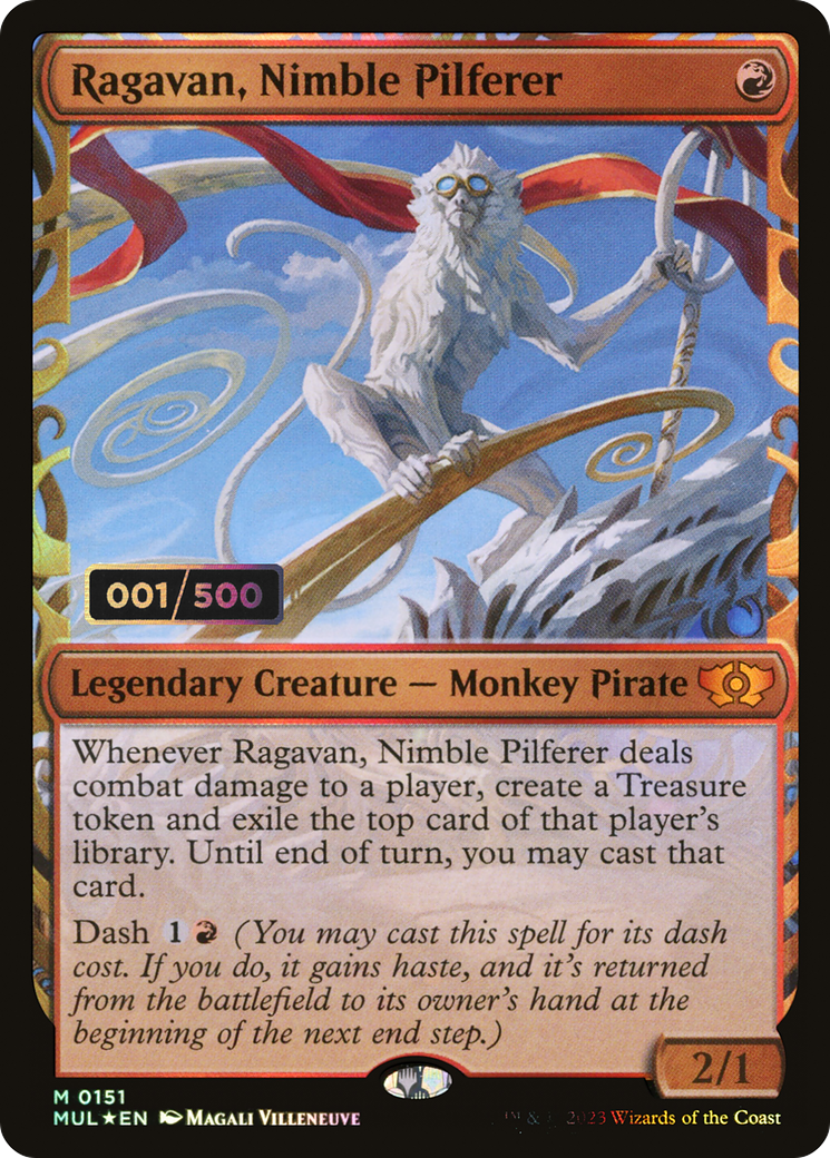 Ragavan, Nimble Pilferer (Serial Numbered) (MUL-151Z) - Multiverse Legends: (Showcase) Foil