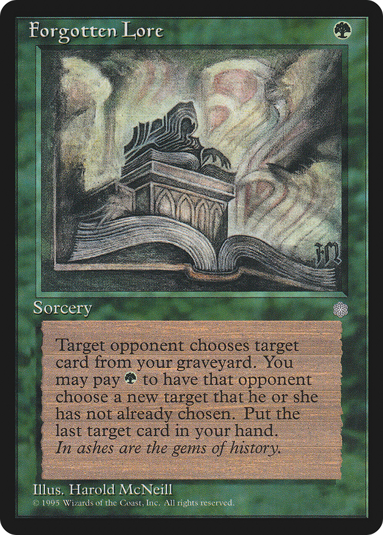 Forgotten Lore [ICE - N/A]