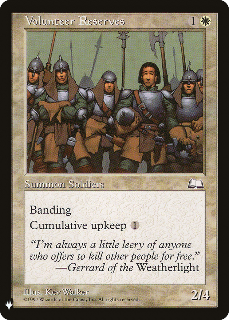 Volunteer Reserves [LIST - 29]