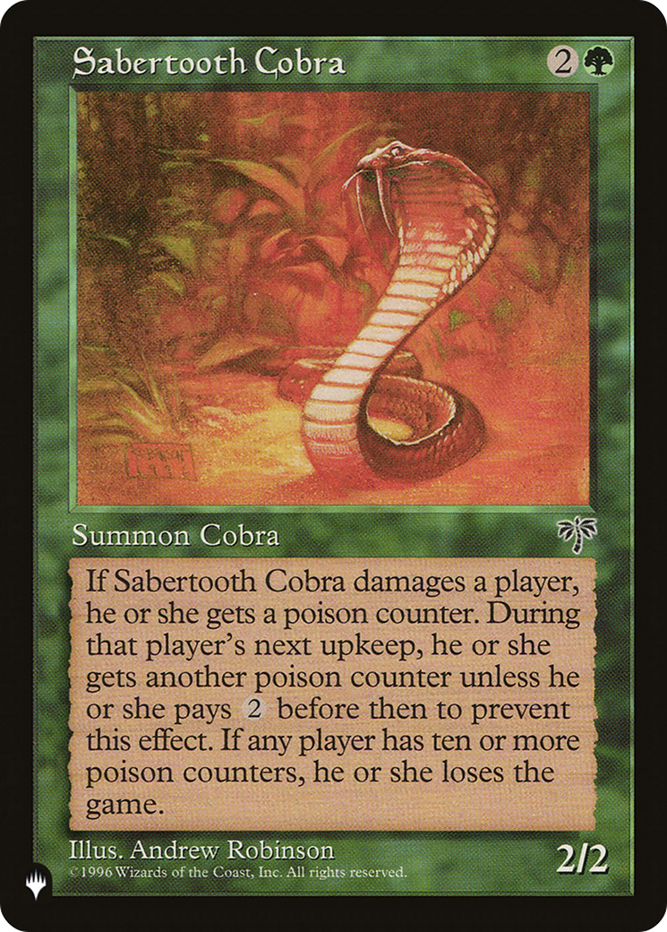 Sabertooth Cobra [LIST - N/A]