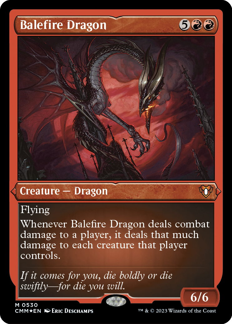 Balefire Dragon (Foil Etched) [CMM - 530]