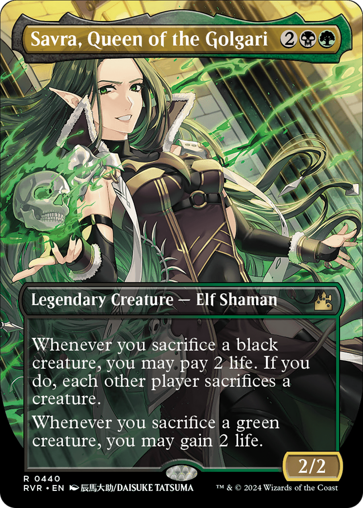 Savra, Queen of the Golgari (Anime Borderless) [RVR - 440]