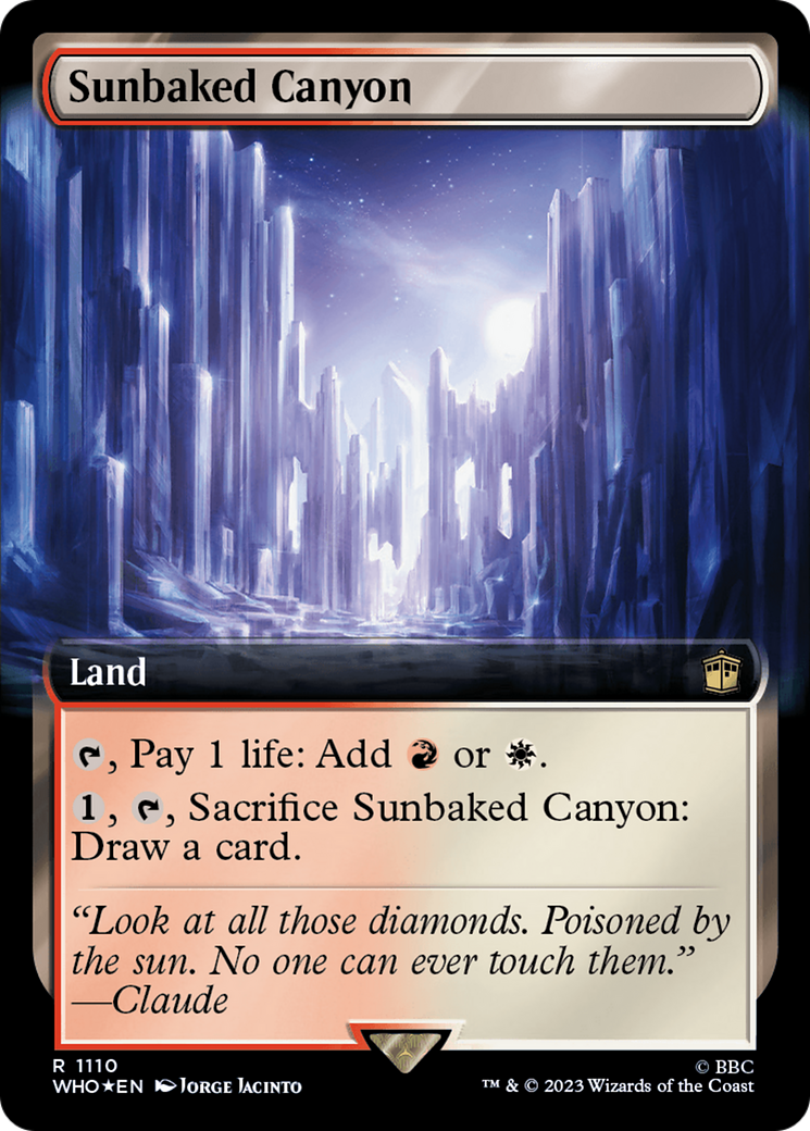 Sunbaked Canyon (Extended Art) (Surge Foil) [WHO - 1110]