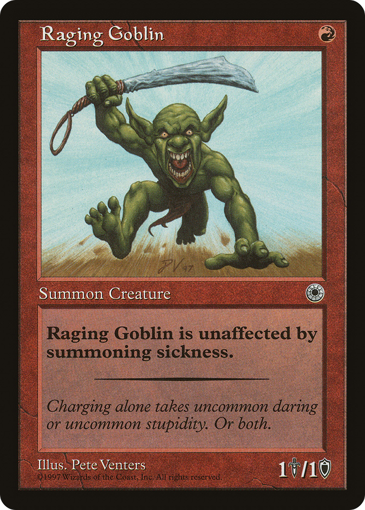 Raging Goblin (Flavor Text) [POR - 145]