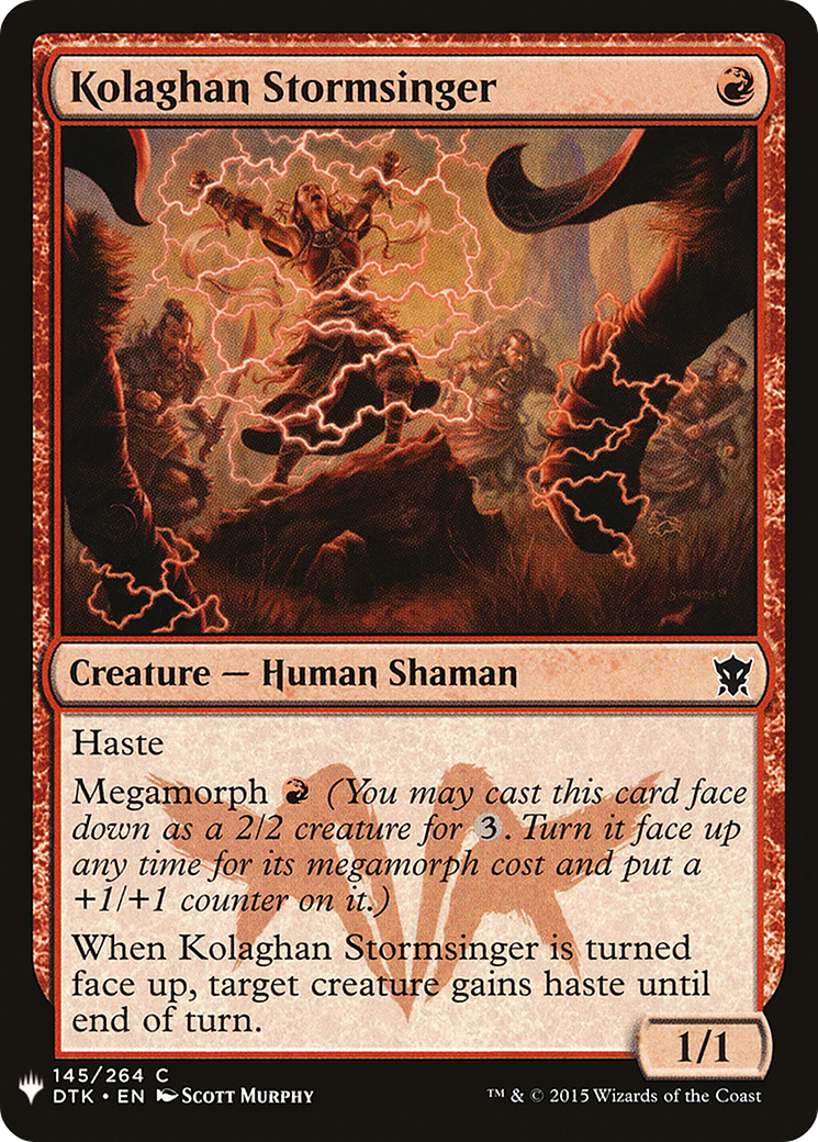 Kolaghan Stormsinger [LIST - 145]