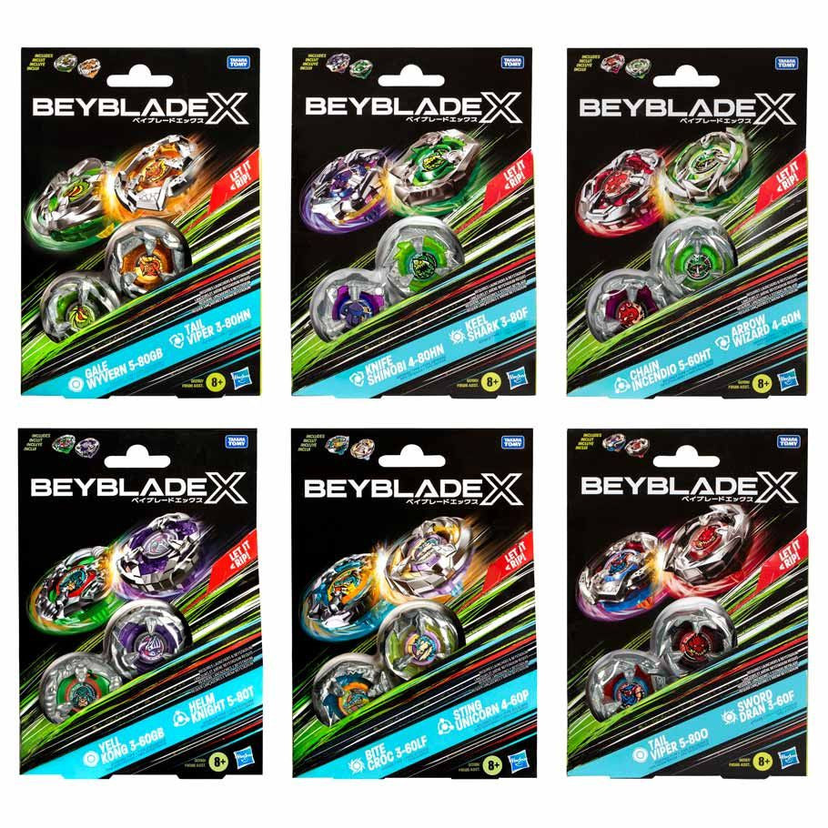 Beyblade 2 Pack - Hack Viking 4-550 & Circle Ghost 4-60LR