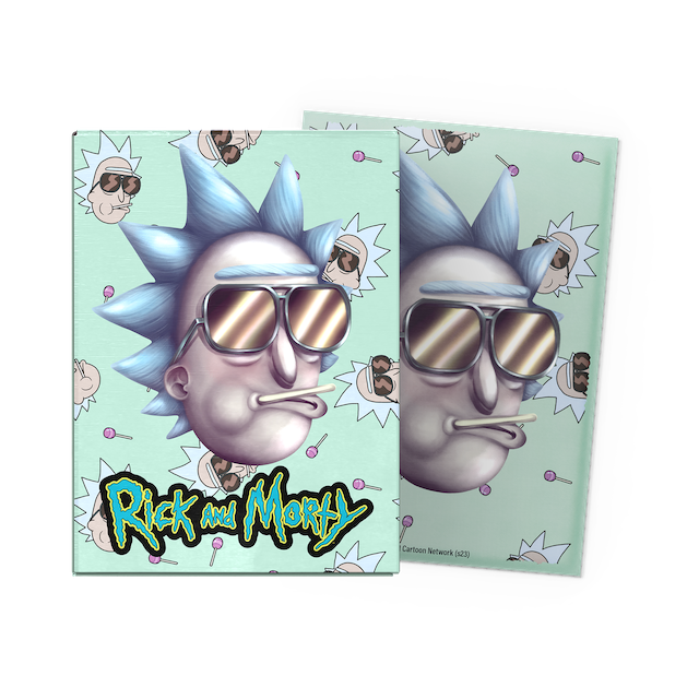 100ct Box Brushed Art Sleeves - Rick & Morty - Cool Rick