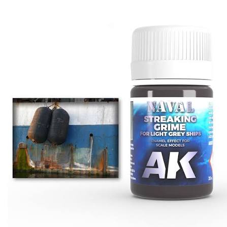 AK Interactive Streaking Grime For Light Grey Ships