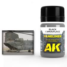 AK Interactive Paneliner Black Camoflage