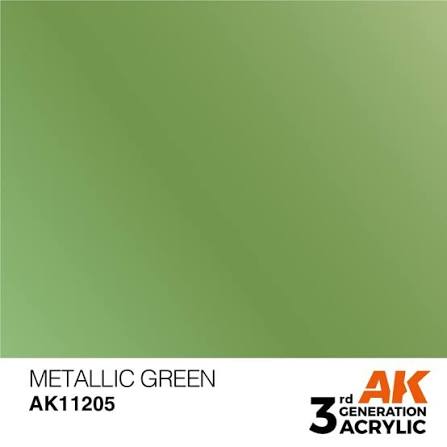 AK Interactive 3G Acrylic Metallic Green 17ml