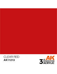AK Interactive 3G Acrylic Clear Red 17ml