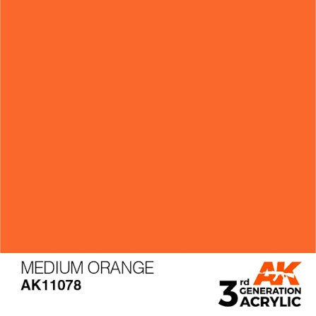 AK Interactive 3G Acrylic Medium Orange 17ml