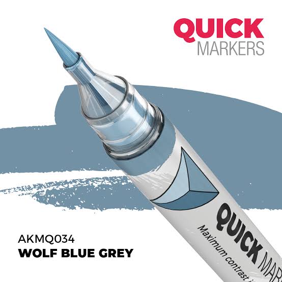 AK Interactive Wolf Blue Grey - Quick Marker