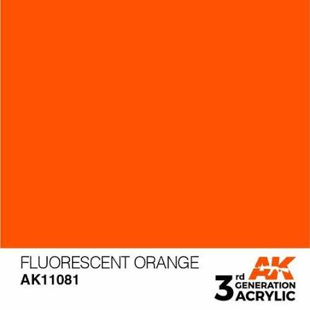 AK Interactive 3G Acrylic Fluorescent Orange 17ml
