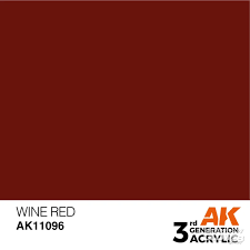 AK Interactive 3G Acrylic Wine Red 17ml