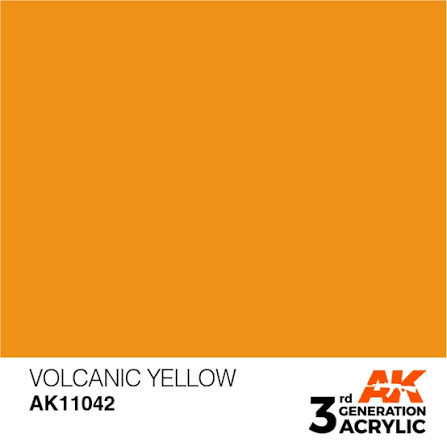AK Interactive 3G Acrylic Volcanic Yellow 17ml