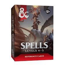 Dungeons & Dragons: Reference Cards Spells: Level 4-5 D&D