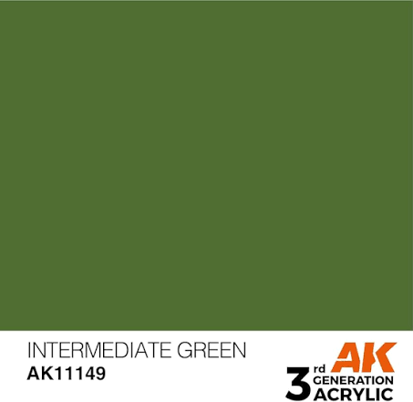 AK Interactive 3G Acrylic Intermediate Green 17ml