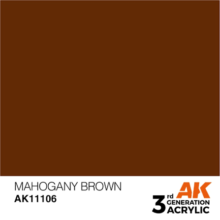AK Interactive 3G Acrylic Mahogany Brown 17ml