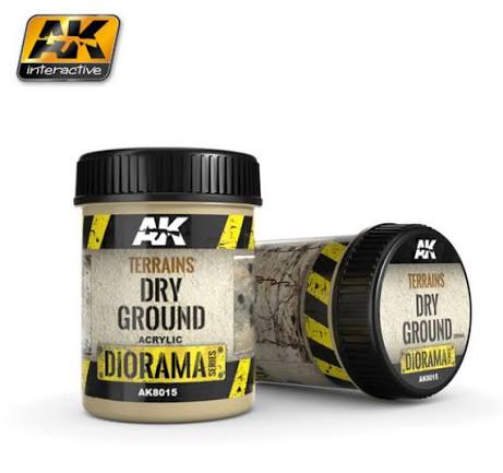 AK Interactive Terrains Dry Ground - 250ml (Acrylic)