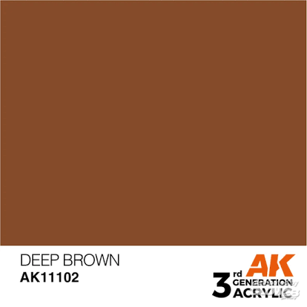AK Interactive 3G Acrylic Deep Brown 17ml