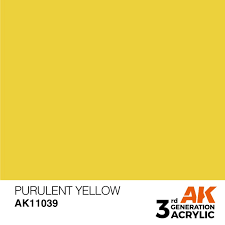 AK Interactive 3G Acrylic Purulent Yellow 17ml
