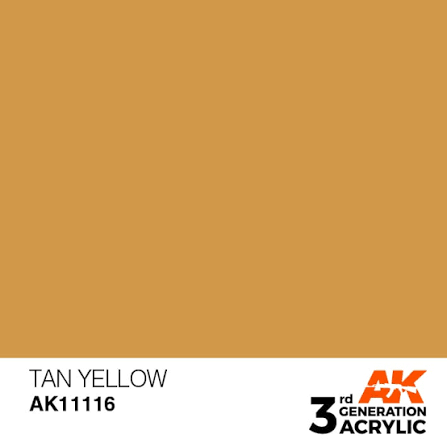 AK Interactive 3G Acrylic Tan Yellow 17ml