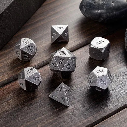 Crude Iron Dice - 7pcs