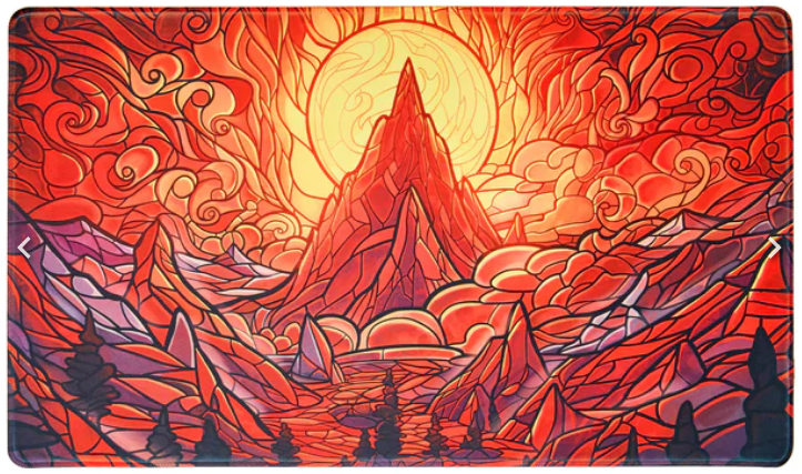 Stained Glass Playmat - Burning Mountain