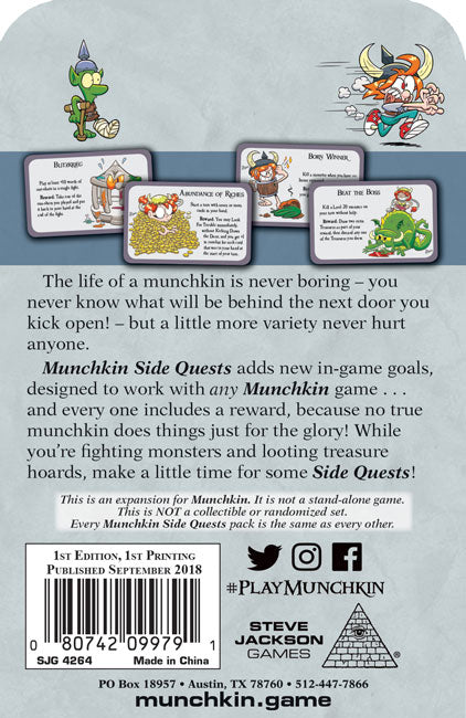 Munchkin - Side Quests