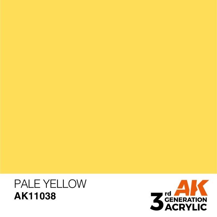AK Interactive 3G Acrylic Pale Yellow 17ml