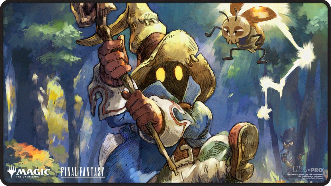 Ultra Pro: Black Stitched Playmat "Vivi Ornitier" MTG Final Fantasy Universes Beyond